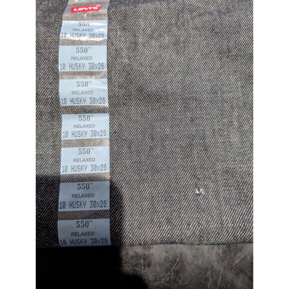 Levis 550 Relaxed Fit Jean Tapered Leg Humboldt Boys 10 Husky 30x26 Young Mens - Picture 3 of 3
